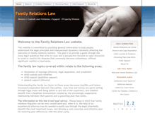 Tablet Screenshot of familyrelationslaw.com